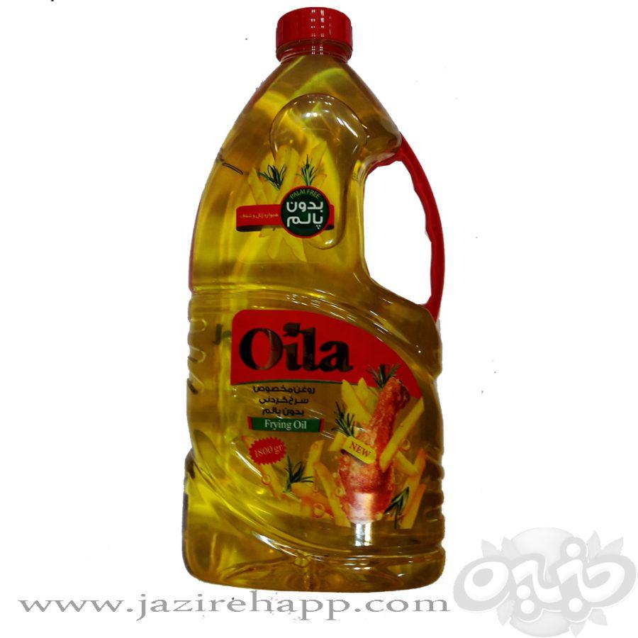 اویلا روغن سرخ کردنی شفاف ۱۸۰۰ گرمی