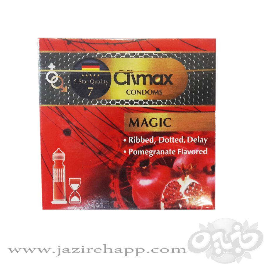 CLIMAX کاندوم تاخیری خاردار شیاردار انار ۳ عددی
