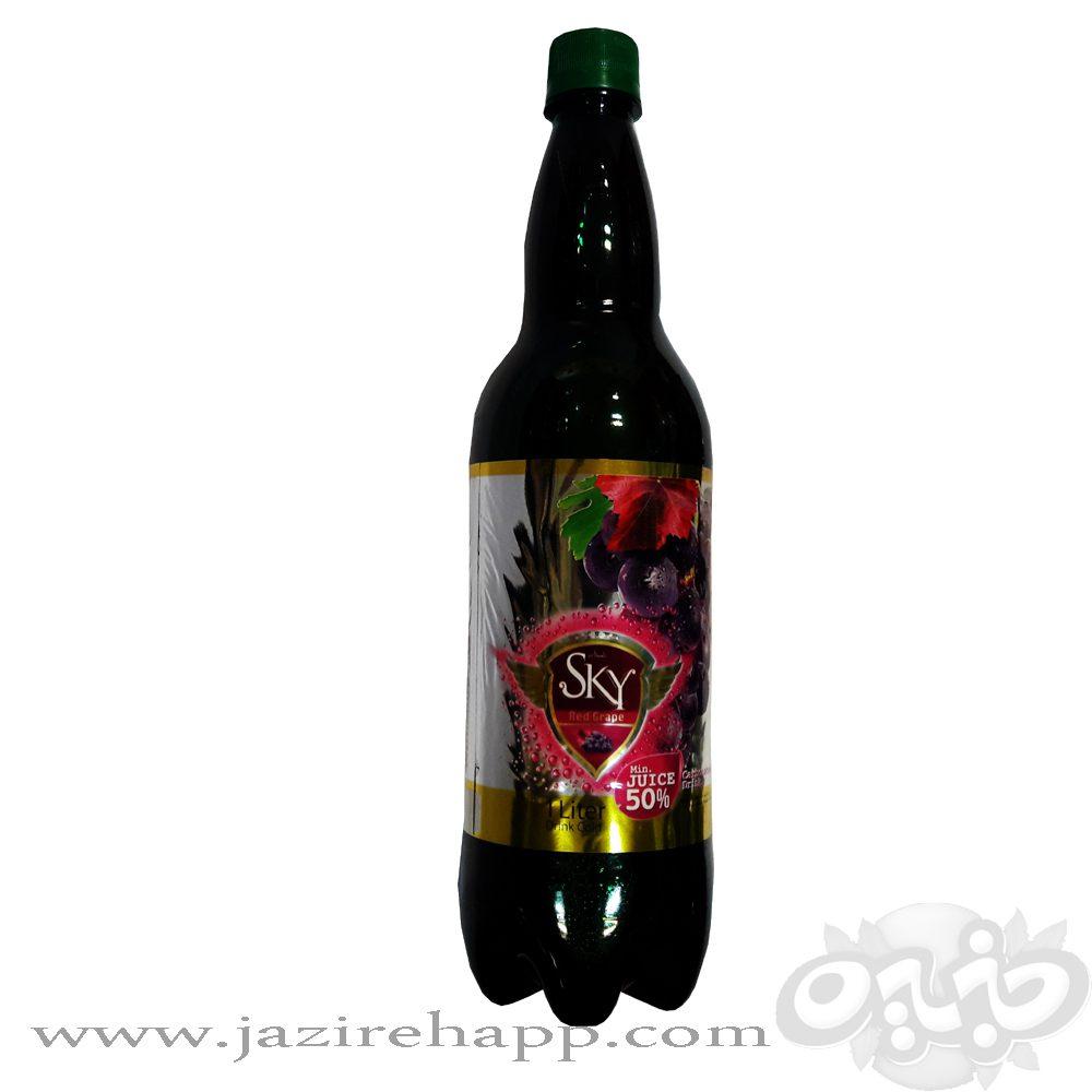 اسکای نوشیدنی انگور قرمز گازدار یک لیتری