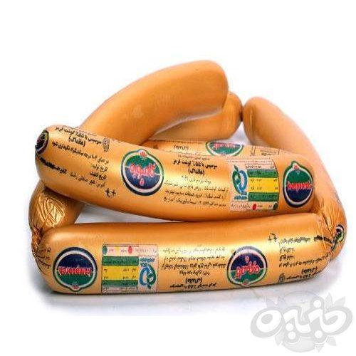 کامپوره سوسیس هات داگ ۶۰% گوشت مرغ فله کیلویی