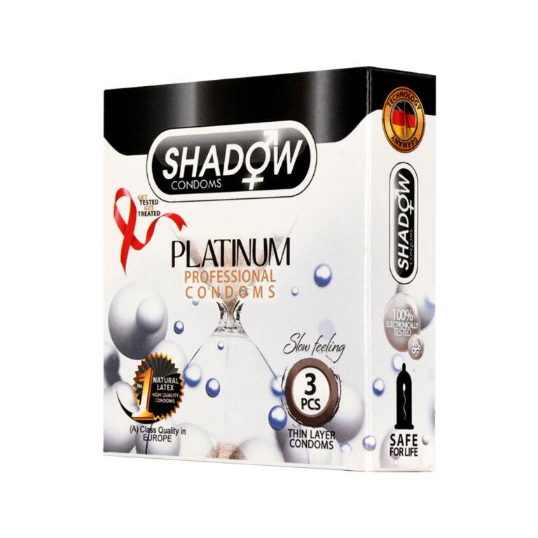 Shadowکاندوم پلاتینیوم تنگ کننده تاخیری خاردار