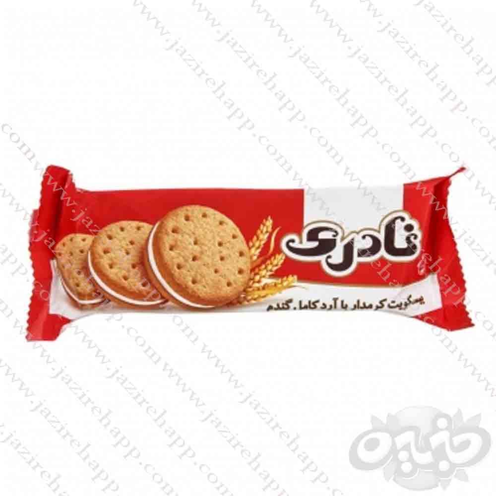 نادری بیسکویت کرمدار با آرد کامل گندم ۱۲۰ گرم