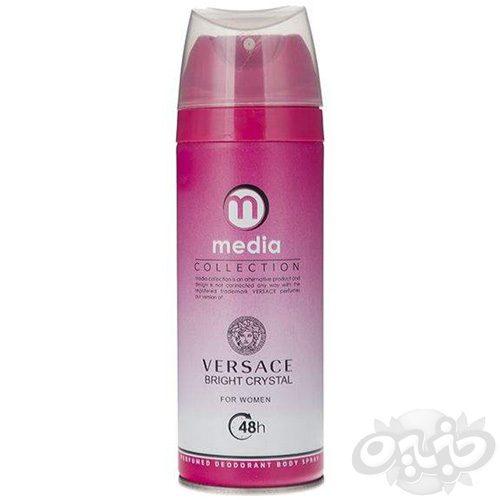 اسپری مدیا زنانه ورساچه برایت کریستال ۲۰۰ میل