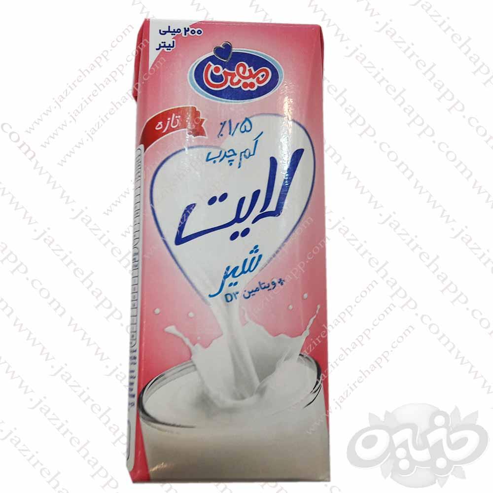 میهن شیر کم چرب ۲۰۰ سی سی