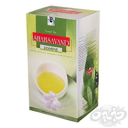 شاهسوند چای سبز تی بگ پوشش دار 20 عددی