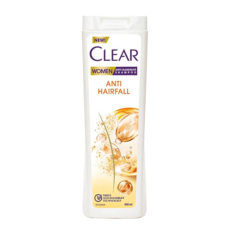 کلییر شامپو مو ضد شوره ویژه بانوان کنترل ریزش موی سر 400ml