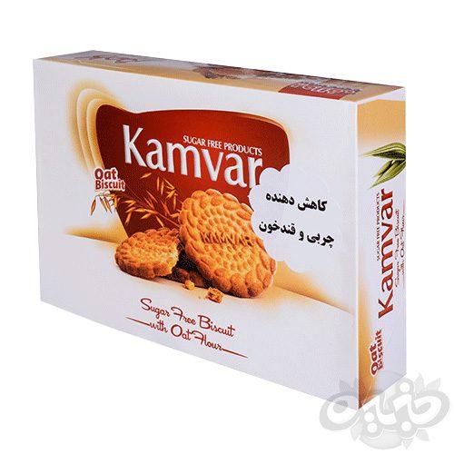کامور بیسکویت بدون قند با آرد جو دوسر یولاف 450گرم