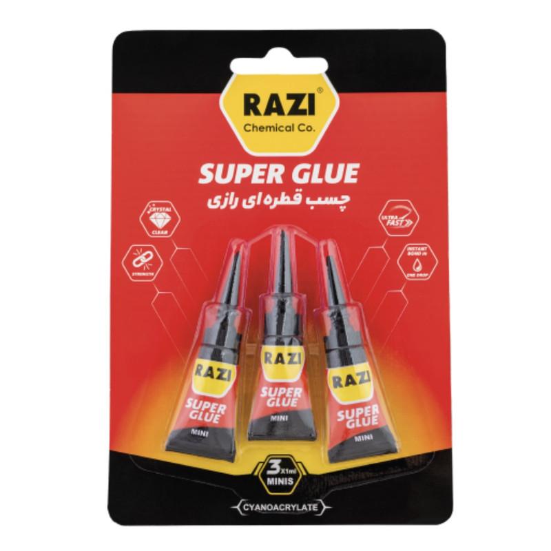 رازی چسب قطره ای 3 عدد 1 گرمی