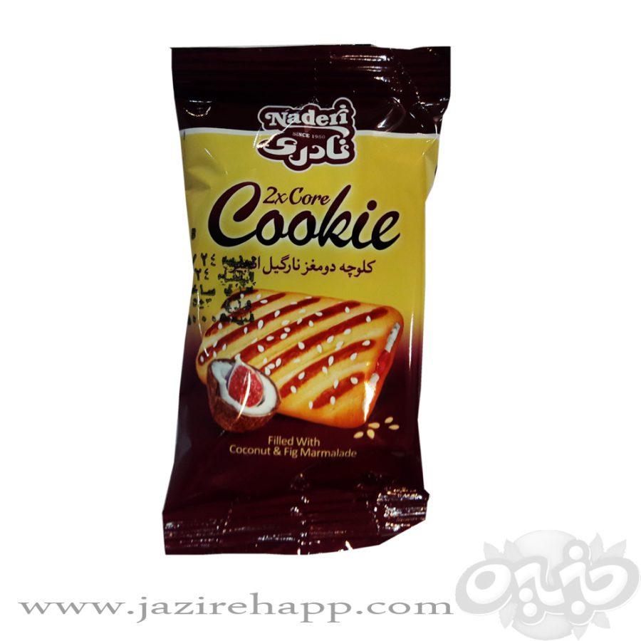 نادری کلوچه دو مغز نارگیل.انجیر