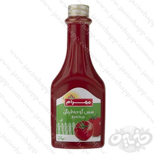 مهرام سس گوجه فرنگی کتابی 650 گرمی