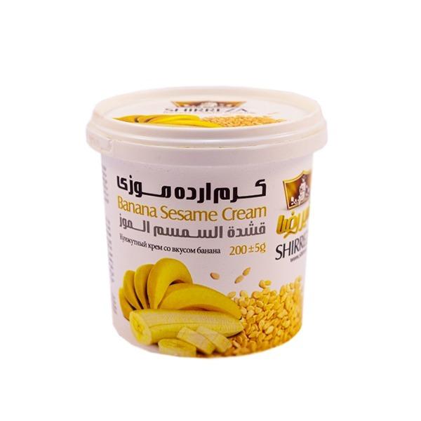 شیررضا کرم ارده ۲۰۰ گرمی موزی